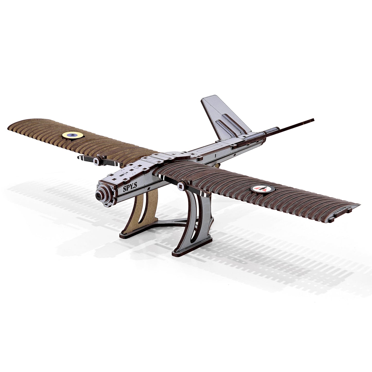 Drewniany 3D Konstruktor „BSP SPY-S” – 119 części, 38 cm (04375)