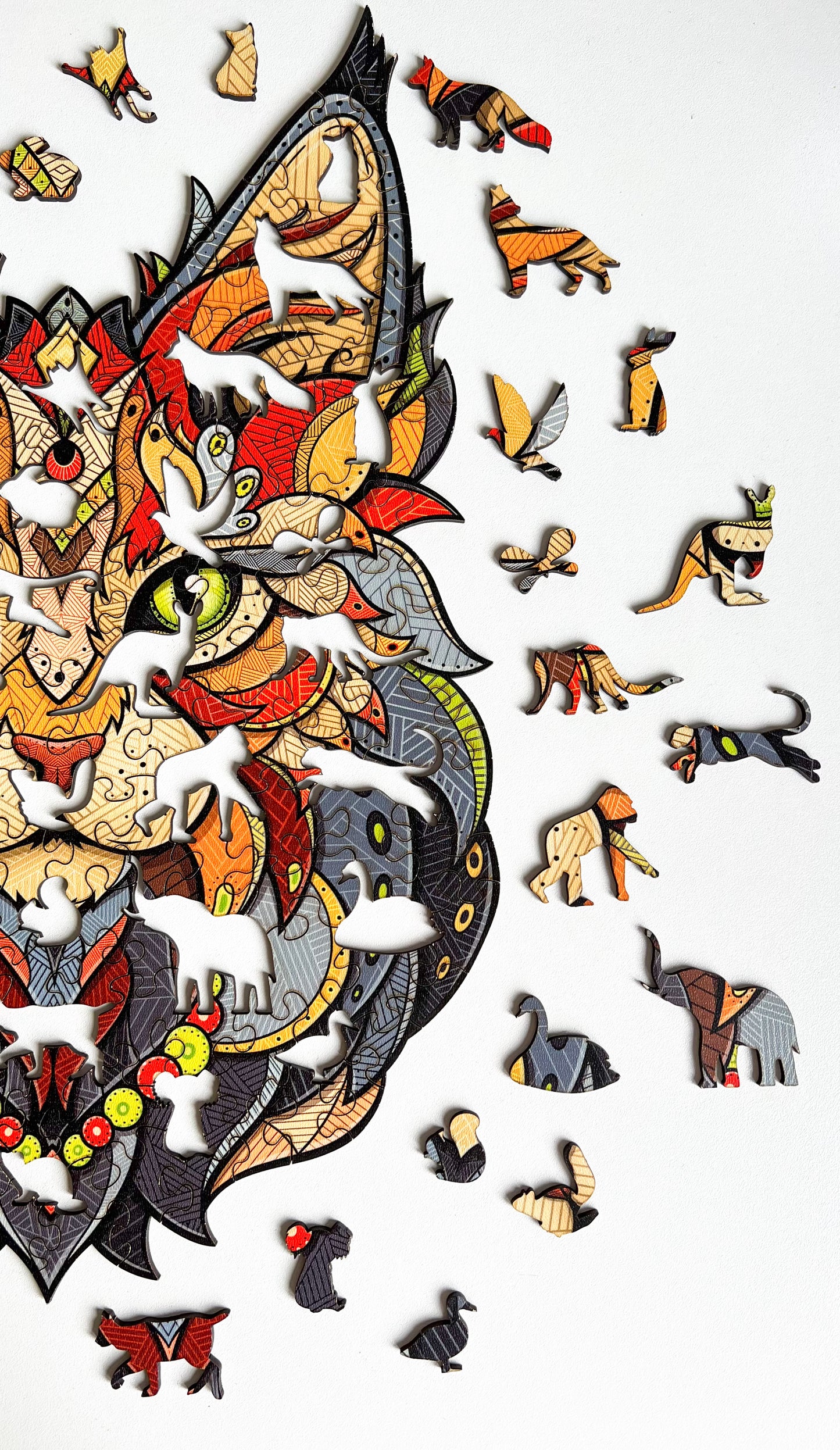 Drewniane Puzzle Figuralne – „MAINE COON”