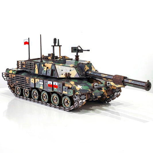 Drewniany 3D Konstruktor „Czołg CHALLENGER-2” – 1052 części, 58 cm (04107)