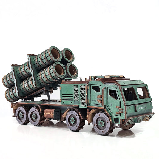 Drewniany 3D Konstruktor „NEPTUNE” – 487 części, 41 cm (04039)