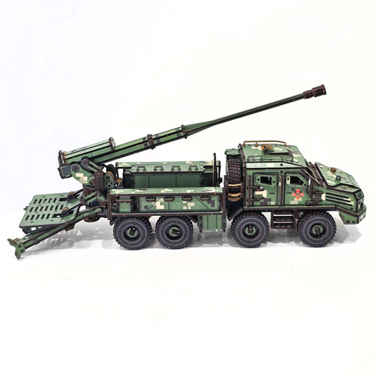 Drewniany 3D Konstruktor „SAU BOGDANA 2.0” – 616 części, 46 cm (04128)