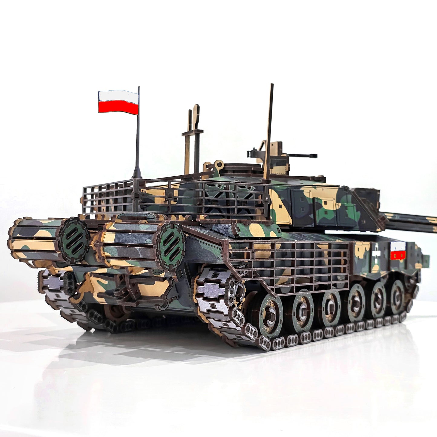 Drewniany 3D Konstruktor „Czołg CHALLENGER-2” – 1052 części, 58 cm (04107)
