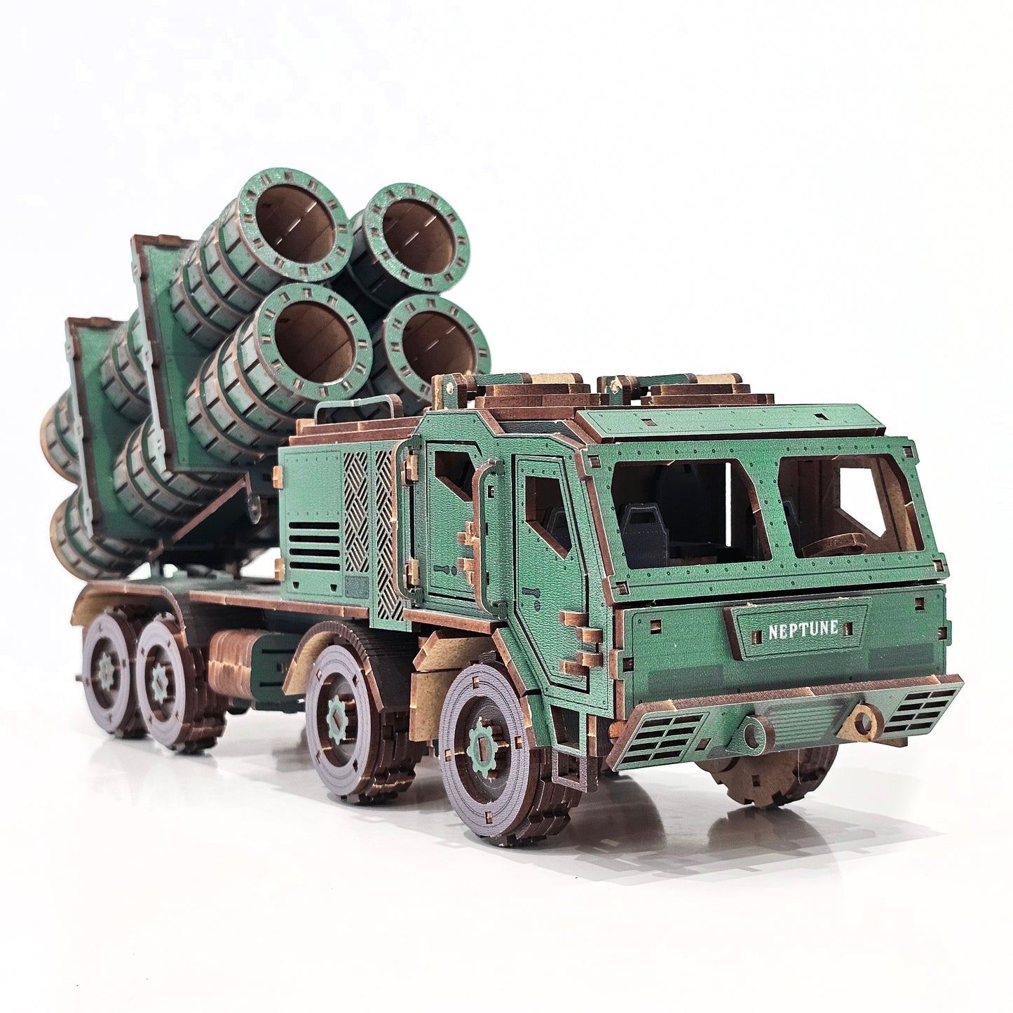 Drewniany 3D Konstruktor „NEPTUNE” – 487 części, 41 cm (04039)