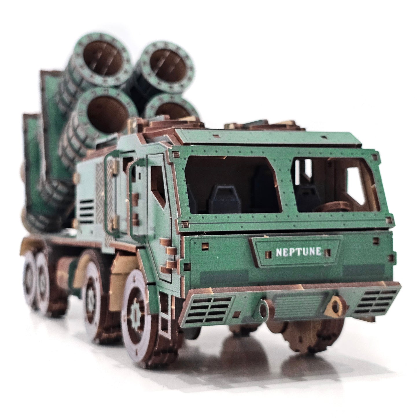 Drewniany 3D Konstruktor „NEPTUNE” – 487 części, 41 cm (04039)