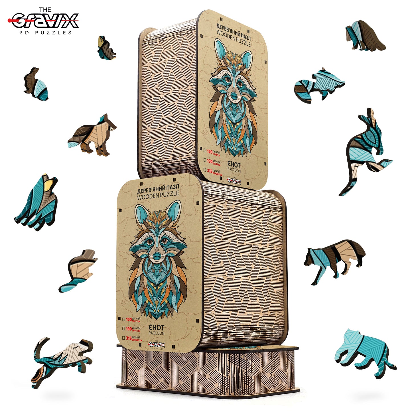 Drewniane Puzzle Figuralne – „SZOP”