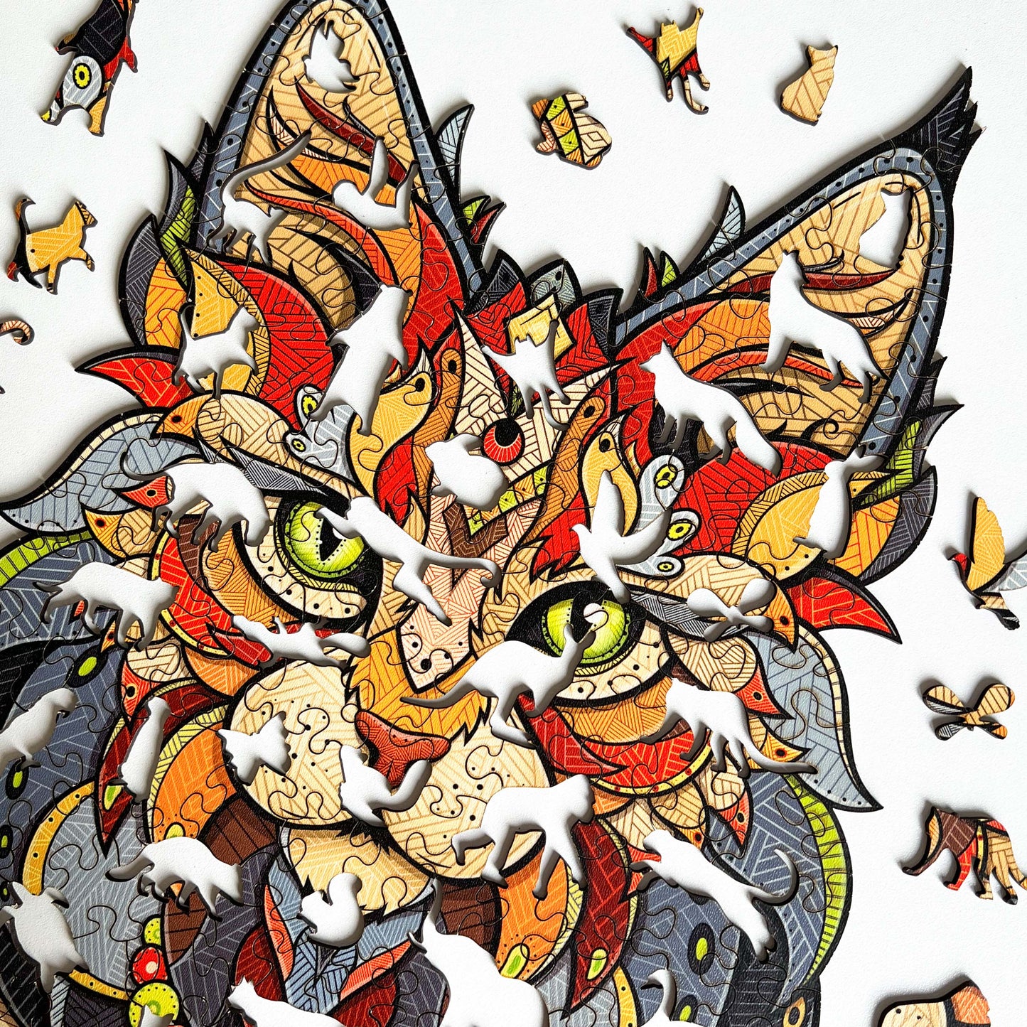 Drewniane Puzzle Figuralne – „MAINE COON”