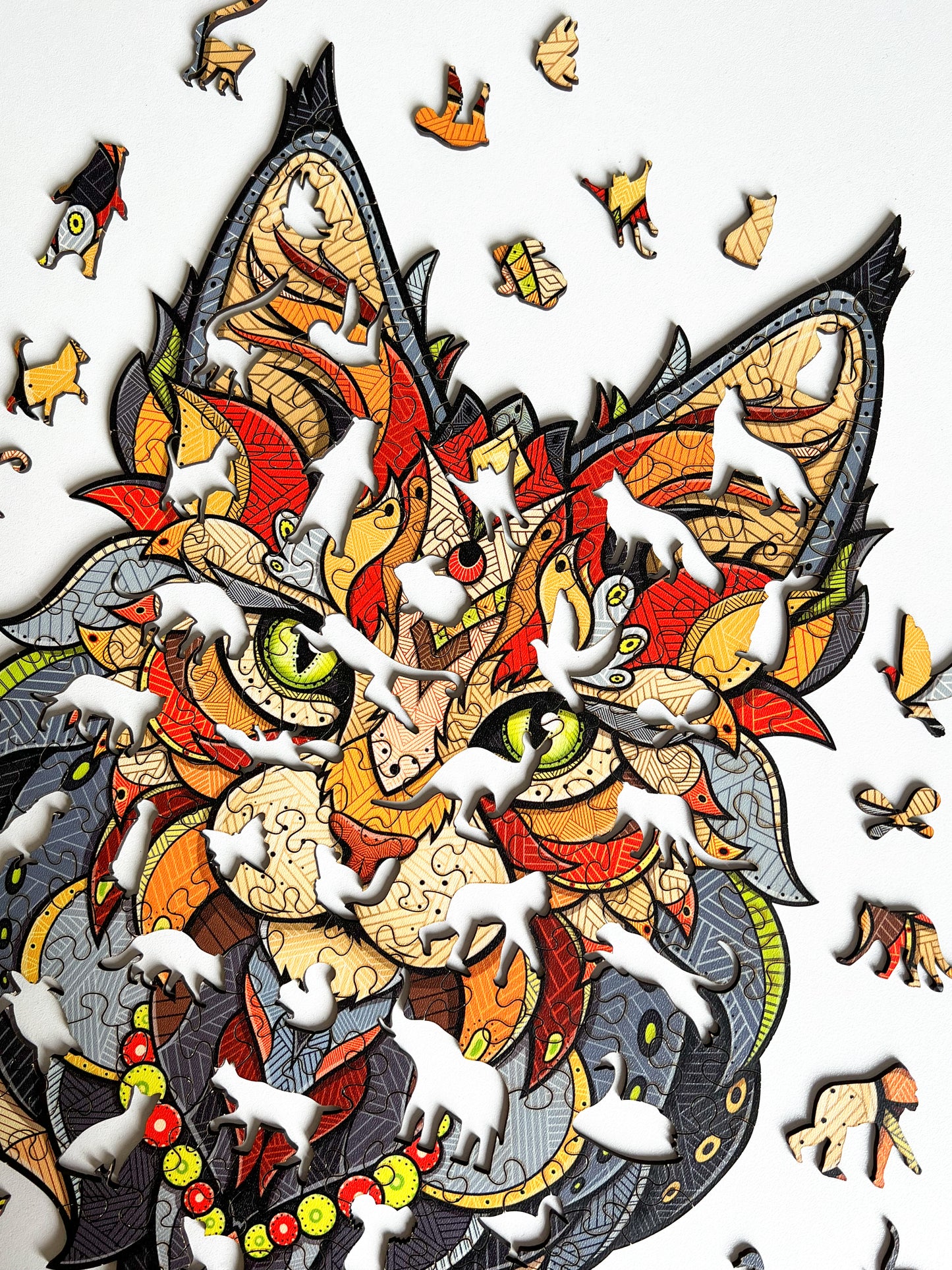 Drewniane Puzzle Figuralne – „MAINE COON”