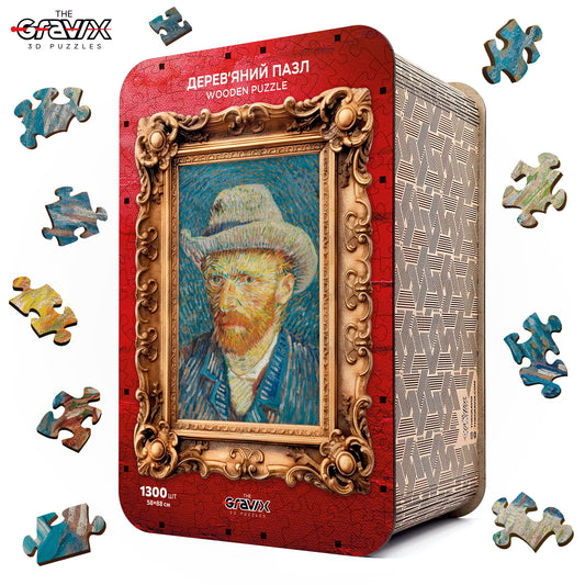 Drewniane Puzzle – „AUTOPORTRET VAN GOGHA”