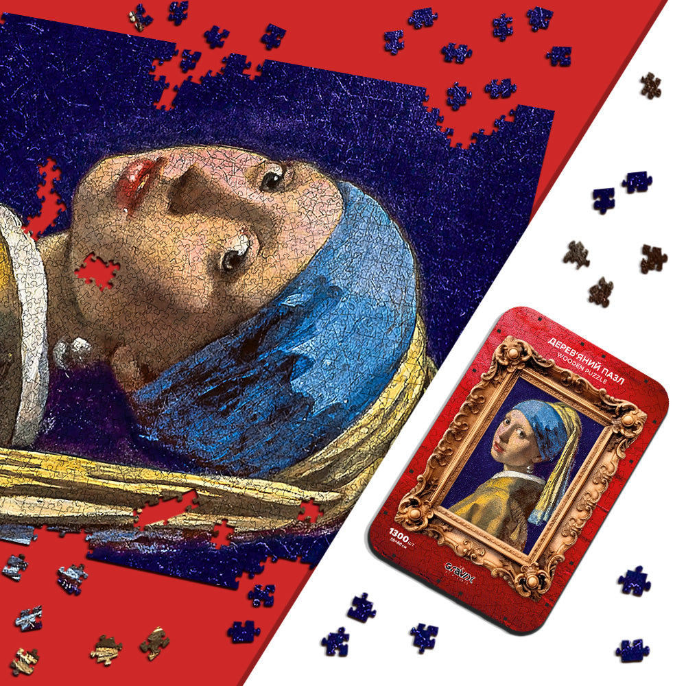 Drewniane Puzzle – „DZIEWCZYNA Z PERŁĄ”