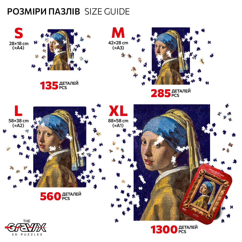 Drewniane Puzzle – „DZIEWCZYNA Z PERŁĄ”