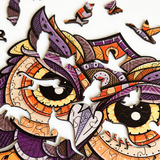 Drewniane Puzzle Figuralne – „PUCHACZ”