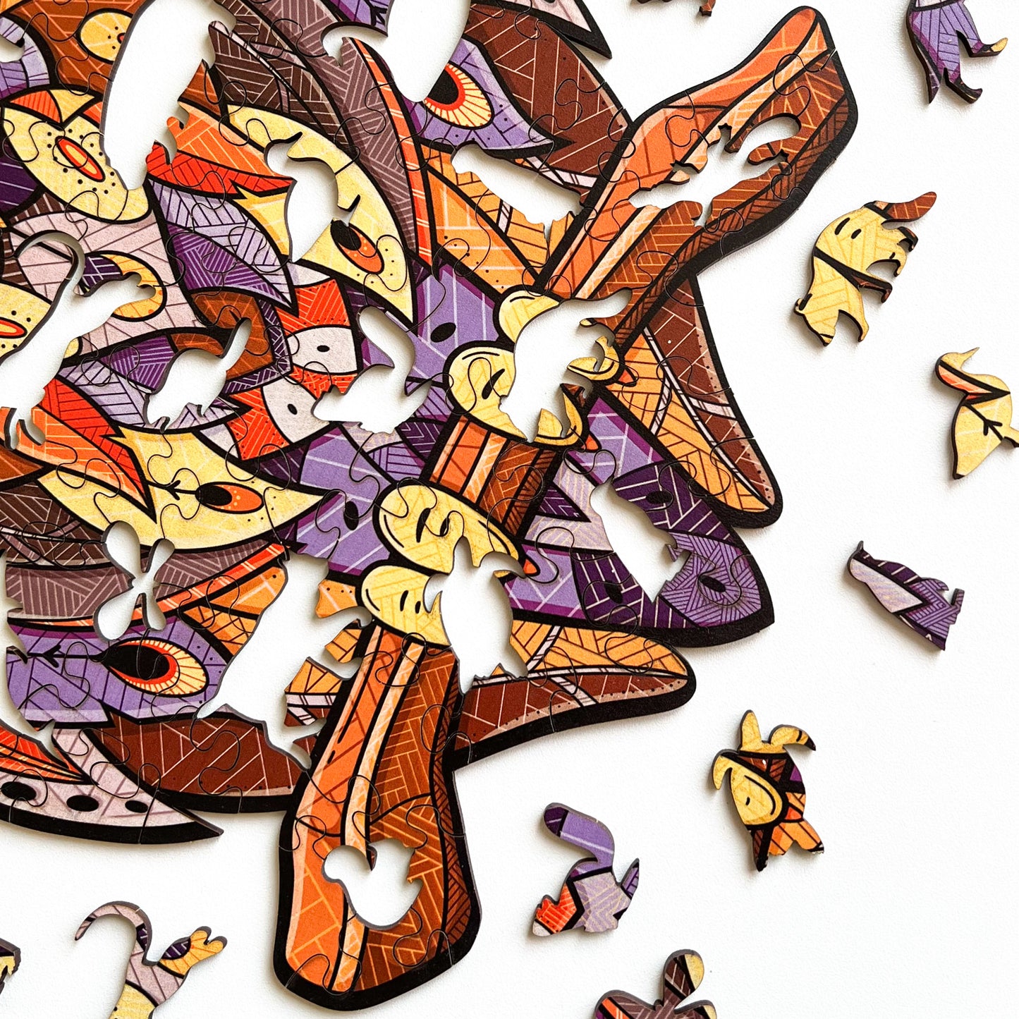 Drewniane Puzzle Figuralne – „PUCHACZ”