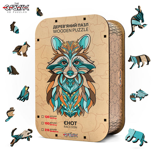 Drewniane Puzzle Figuralne – „SZOP”