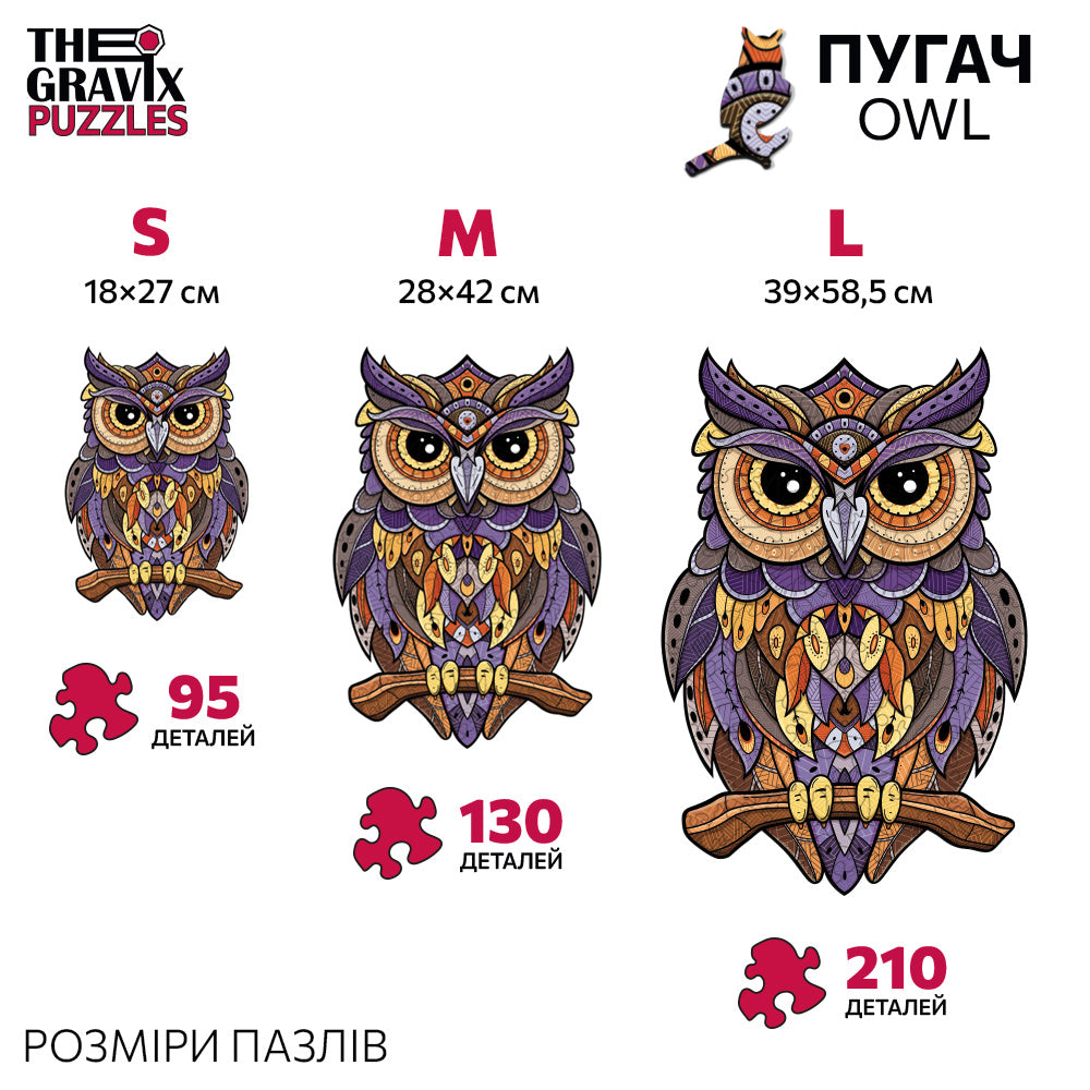 Drewniane Puzzle Figuralne – „PUCHACZ”
